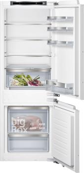 Siemens KI77SXFE0 - iQ500, Einbau-Kühl-Gefrier-Kombination mit Gefrierbereich unten, 157.8 x 55.8 cm, Flachscharnier